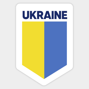 Ukraine Flag Emblem Sticker